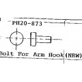 Bolt For Arm Hook-New Bolt For Arm Hook-New
